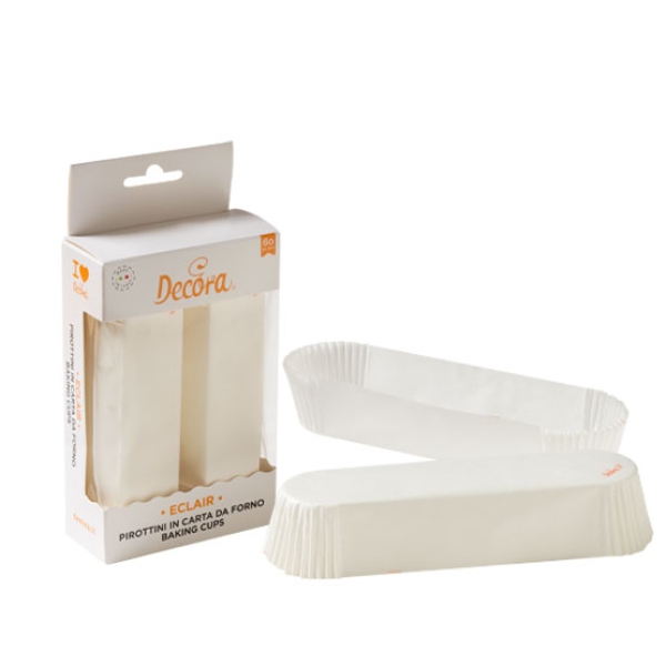 Eclair Baking Cups - White